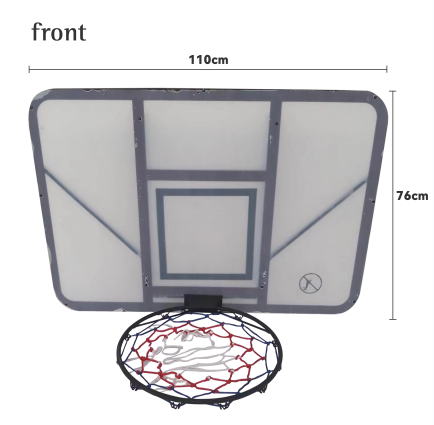 OEM Customized Basketball Backboard Kanggo Sportsman Wall Mounted Basketball Stands Ing Simpenan